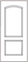 Custom closet door - Continental composite wood design 